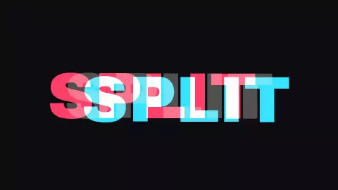 RGB split typography preview